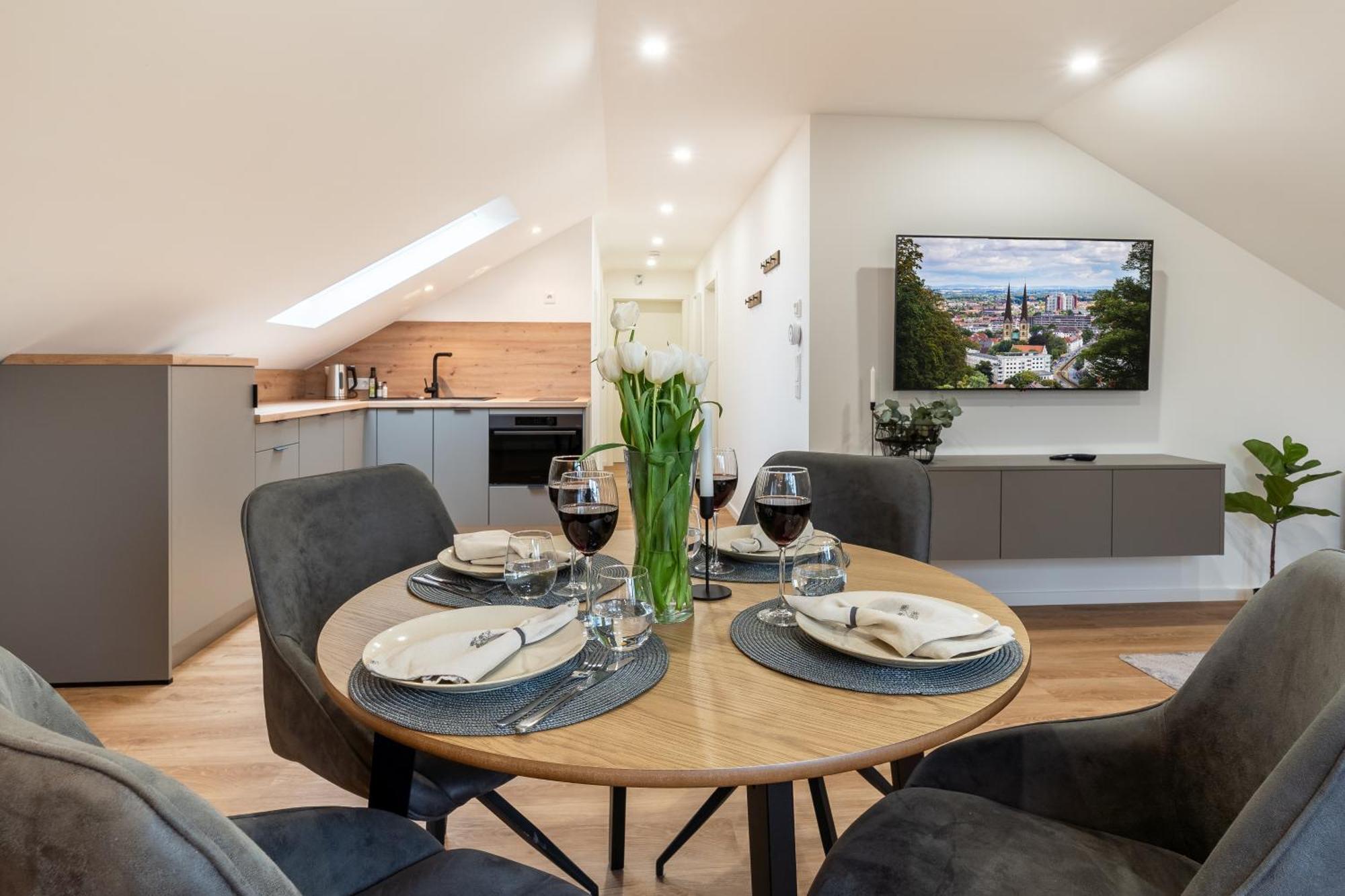 Apartment Milse - Modern. Stylisch Bielefeld Exteriör bild